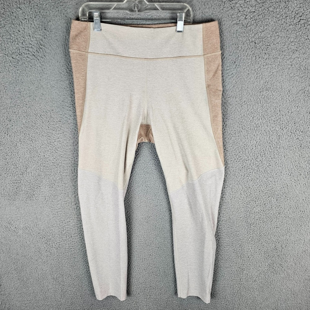 Outdoor Voices Womens Colorblock Cropped Athletic Leggings Size XL